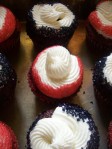 Red and Black Cupcakes